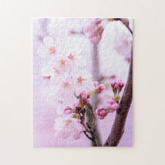 Cherry blossom Japan florroze uniek Legpuzzel (Verticaal)