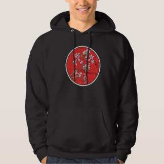 Cherry Blossom Japan Sun Flag Sakura Tree Japan Hoodie