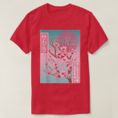 Cherry Blossom Japanese Sakura Vaporwave Aesthetic T-shirt (Design voorkant)