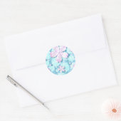 Cherry Blossom Japanner Kawaii Pond Ronde Sticker (Envelop)