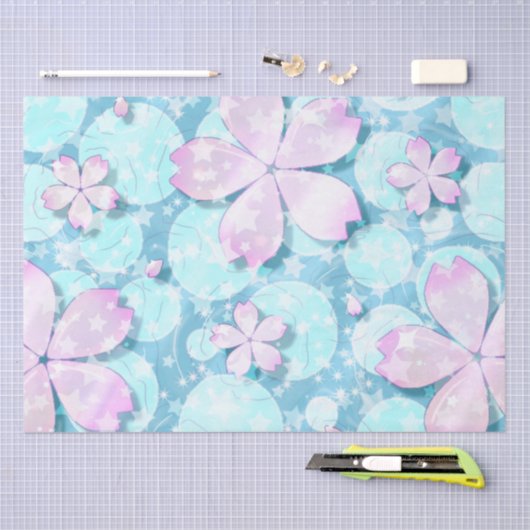 Cherry Blossom Japanner Kawaii Pond Tissuepapier (Craft)