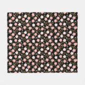 Cherry Blossom, Japans design Fleece Deken (Voorkant (Horizontaal))