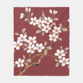 Cherry Blossom, Japans design Fleece Deken (Voorkant)