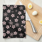 Cherry Blossom, Japans design Theedoek (Quarter Fold)