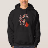 Cherry Blossom Japans Koi Carp Fish Sakura Graph Hoodie (Voorkant)