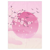 Cherry Blossom Japans landschap Tafelkleed (Voorkant)