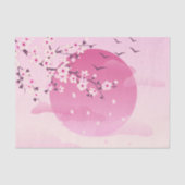 Cherry Blossom Japans landschapsroze Tissuepapier (Voorkant)