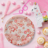 Cherry Blossom Japans Pattern Papieren Bordje (Feest)