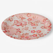Cherry Blossom Japans Pattern Papieren Bordje (Gekanteld)