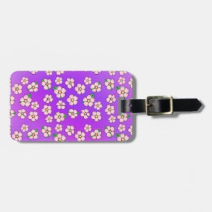 Cherry Blossom Japans Roze Reisbloemen Schattige Bagagelabel