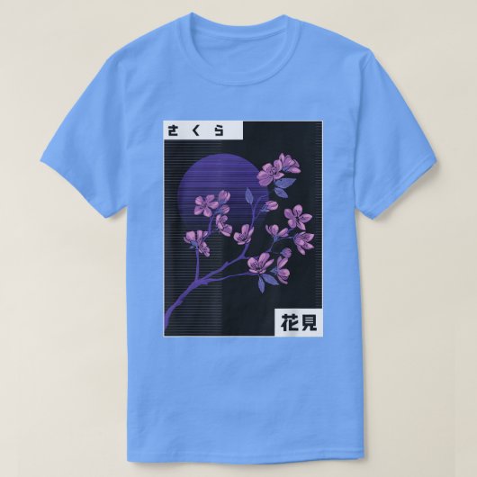 Cherry Blossom Japans Sakura Anime T-shirt (Design voorkant)