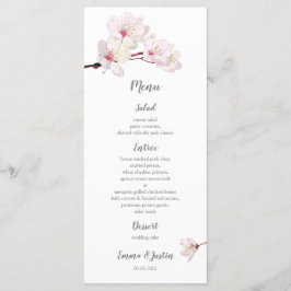Cherry Blossom Japans Sakura Bruiloft Rackcard Menu