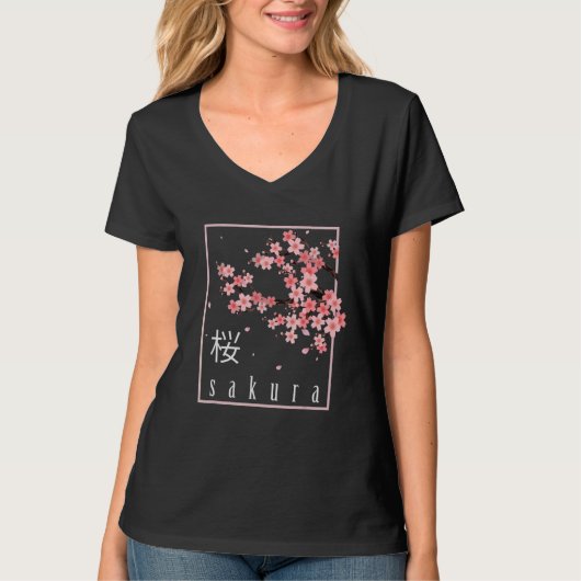 Cherry Blossom Japans Sakura T-shirt (Voorkant)