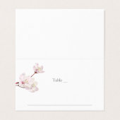 Cherry Blossom Japans Sakura Trouwplaats Kaart Visitekaartje (Buitenkant ongevouwen)