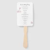 Cherry Blossom Japans Sakura Trouwprogramma Handwaaier (Voorkant)