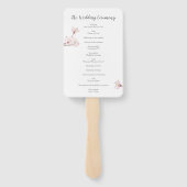 Cherry Blossom Japans Sakura Trouwprogramma Handwaaier (Achterkant)