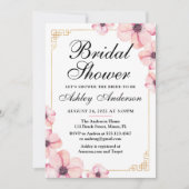 Cherry Blossom Japanse Bridal Shower Uitnodiging (Voorkant)