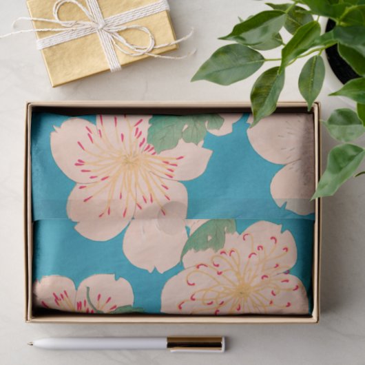 Cherry Blossom  Japanse Floral Print Tissuepapier (Geschenk)