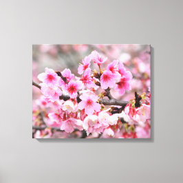 Cherry blossom Japanse florroze boombloemen Canvas Afdruk