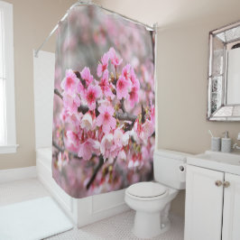 Cherry blossom Japanse florroze boombloemen Douchegordijn