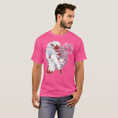 Cherry Blossom Japanse Negenstaartvos T-shirt (Voorkant volledig)