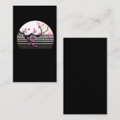 Cherry Blossom Japanse Retro Sunset Sakura Tree Visitekaartje (Voorkant / Achterkant)