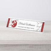 Cherry Blossom Japanse Rising Sun Bureau Naambordje (Voorkant)