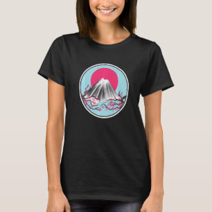 Cherry Blossom Japanse Sun Flag Sakura Tree Lands T-shirt