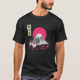 Cherry Blossom Japanse Sun Flag Sakura Tree Lands T-shirt