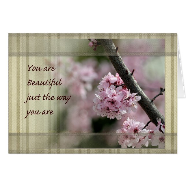 Cherry Blossom je bent prachtig (Voorkant Horizontaal)