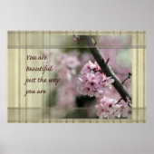 Cherry Blossom je bent prachtig Poster (Voorkant)