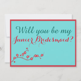 Cherry Blossom: Jij wordt mijn junior bruidsmeisje Kaart