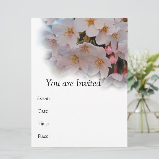 Cherry Blossom Kaart (Staand voorkant)