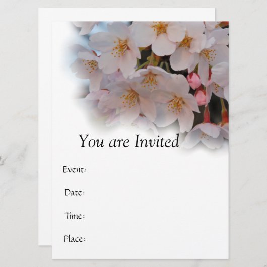 Cherry Blossom Kaart (Voorkant / Achterkant)