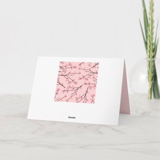 Cherry Blossom Kaart (Achterkant)