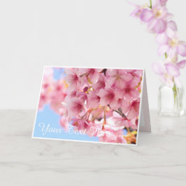 Cherry blossom "Kawazu-Zakura" カード Kaart