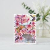 Cherry blossom: Kawazu-Zakura ポストカード Briefkaart (Staand voorkant)