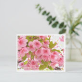 Cherry blossom "Kawazu-Zakura" Briefkaart (Staand voorkant)