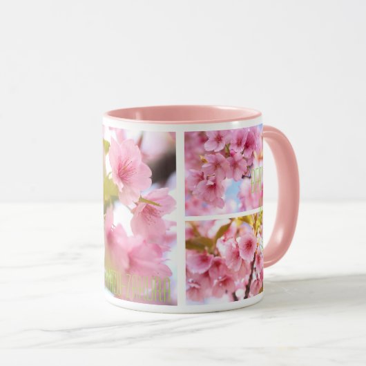 Cherry Blossom "Kawazu-zakura"：Combo Mug Mok (Voorkant rechts)