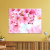 Cherry blossom"Kawazu-zakura"：Premium Canvas (Insitu (Woonkamer))