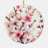 Cherry Blossom Keramisch Ornament (Achterkant)
