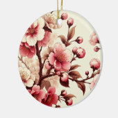 Cherry Blossom Keramisch Ornament (Links)