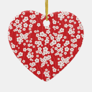Cherry Blossom Keramisch Ornament