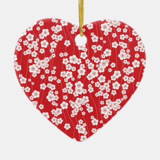 Cherry Blossom Keramisch Ornament (Voorkant)