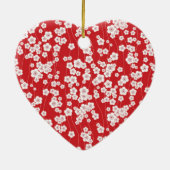 Cherry Blossom Keramisch Ornament (Achterkant)