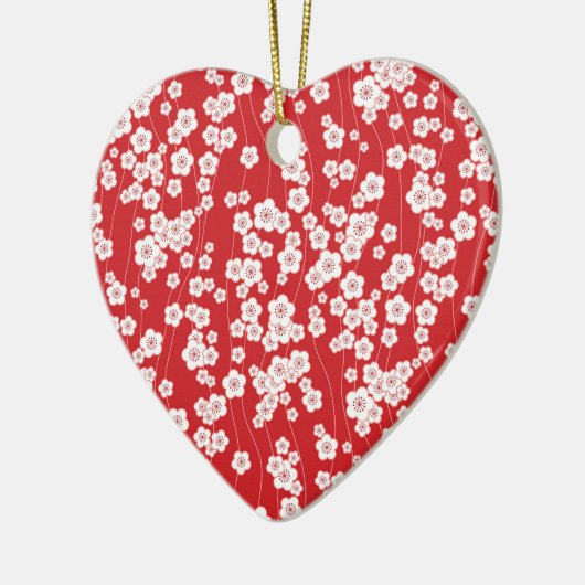 Cherry Blossom Keramisch Ornament (Links)