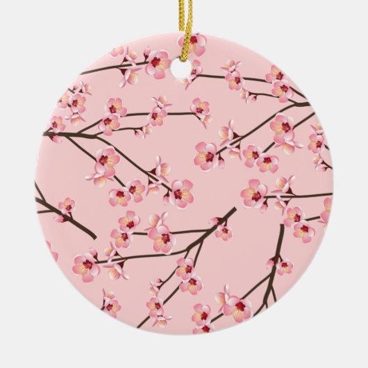 Cherry Blossom Keramisch Ornament (Voorkant)