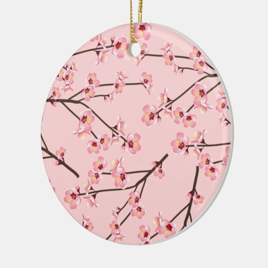 Cherry Blossom Keramisch Ornament (Links)