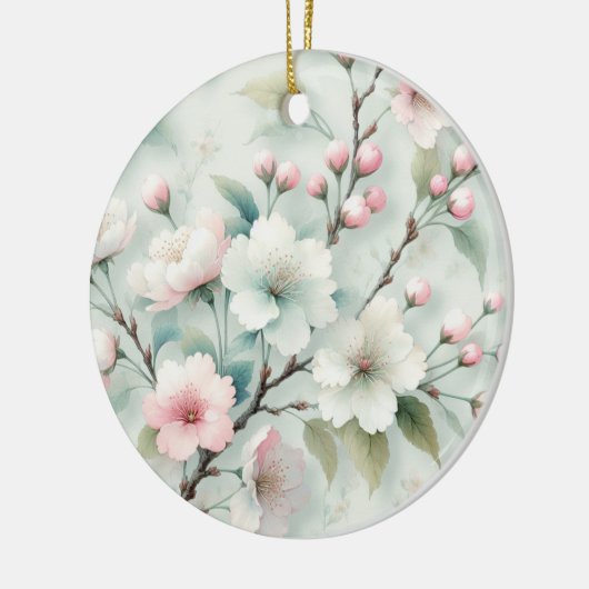 Cherry Blossom Keramisch Ornament (Links)