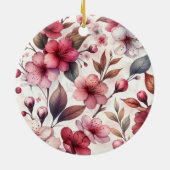 Cherry Blossom Keramisch Ornament (Achterkant)